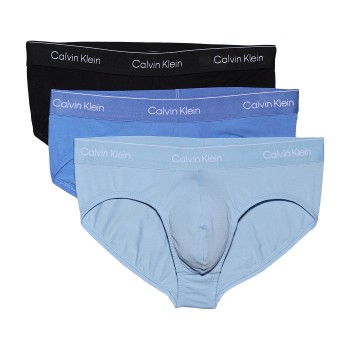 Calvin Klein 3P Icon Cotton Briefs Sort/Blå bomuld Small Herre