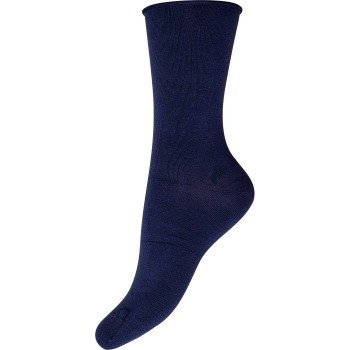 Decoy Strømper Fine Knit Cotton Socks Marineblå Strl 37/41 Dame