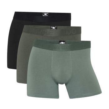 Dovre 3P Bamboo Boxer Tights Sort/Grøn Small Herre
