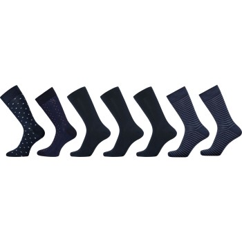 Dovre Strømper 7P Bamboo Viscose Socks Marineblå Str 40/45 Herre