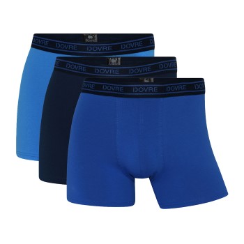 Dovre 3P Organic Cotton Boxers Blå Mønster økologisk bomuld X-Large Herre