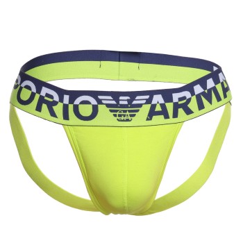Emporio Armani Armani Cotton Jockstrap 2P Limegrøn bomuld Large Herre