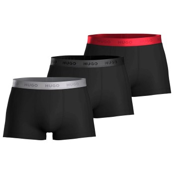 HUGO 3P Triplet Trunk Sort/Sølv bomuld Medium Herre