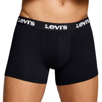 Levis 2P Repeat Logo Boxer Brief Sort bomuld Large Herre