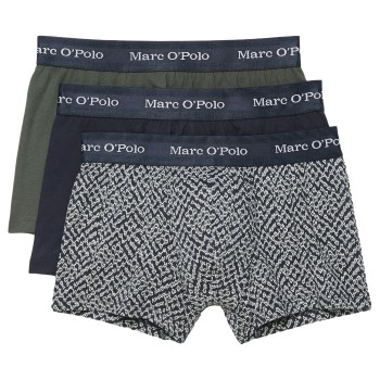 Marc O’Polo Marc O Polo Cotton Stretch Trunk 3P Marine mønster bomuld Large Herre