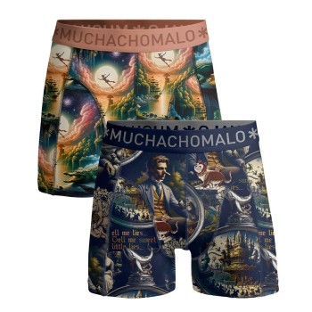 Muchachomalo 2P Pinocchio Peter Pan Boxer Flerfarvet bomuld Medium Herre
