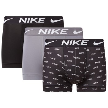 Nike 3P Everyday Essentials Micro Trunks Grå/Sort nylon Large Herre