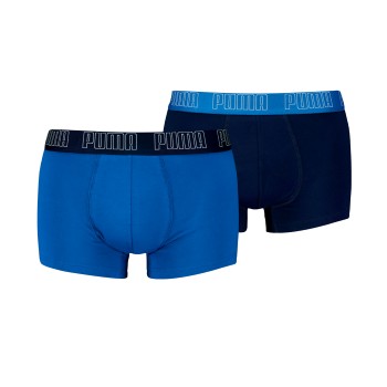 Puma 2P Men Everyday Trunks Marine/Blå bomuld Medium Herre