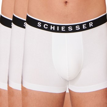 Schiesser 3P 95-5 Organic Cotton Rio Boxer Hvid bomuld Large Herre