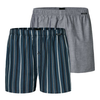 Schiesser 2P Boxershorts multipack Stribet bomuld 4XL Herre