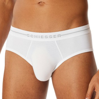 Schiesser 2P Cotton Flex Rio Briefs Hvid bomuld Medium Herre