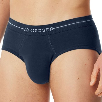 Schiesser 2P Cotton Flex Rio Briefs Marineblå bomuld XX-Large Herre