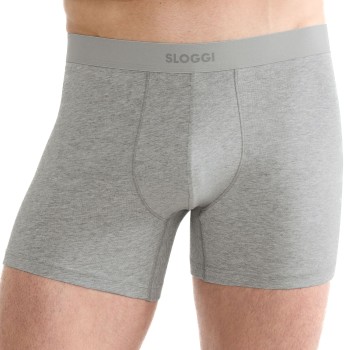 Sloggi 2P Men Ever Ease Shorts Lysegrå bomuld Medium Herre