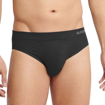 Sloggi 2P Men GO Smooth Classic Briefs Sort Small Herre