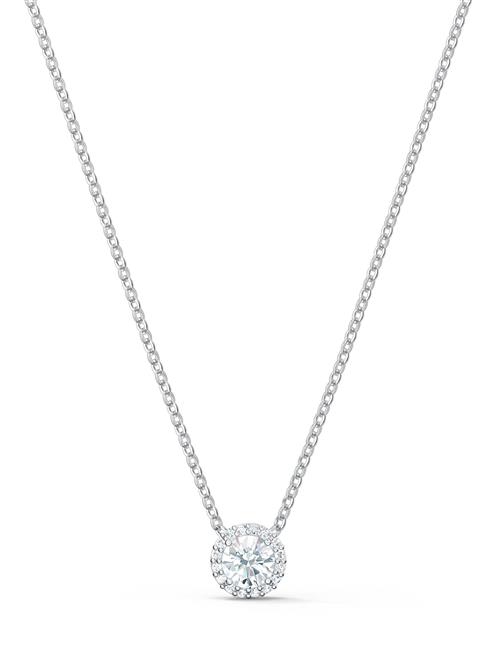 Swarovski Kæde 'Una'  sølv / transparent