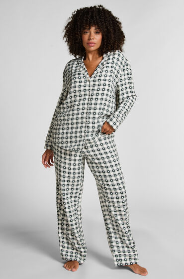 Hunkemöller Pyjamas i twill Grøn