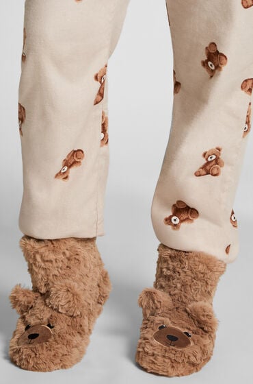 Hunkemöller Teddy bamsestøvle Beige