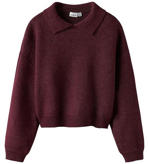 Name it Bluse - Strik - NkfSonia - Burgundy