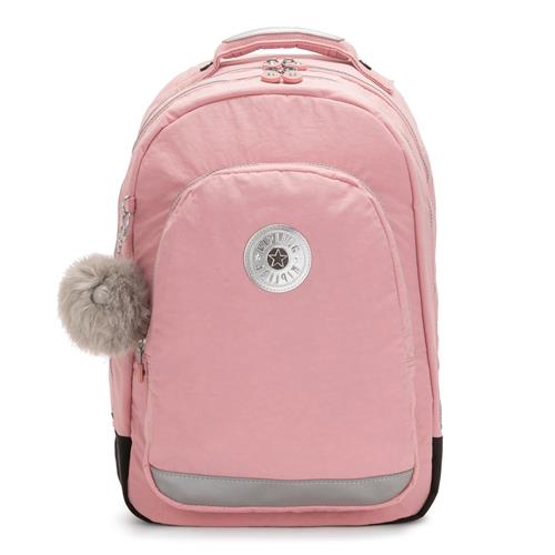 KIPLING Rygsæk 'Back to School Class Room'  grå / lys pink / sort / sølv
