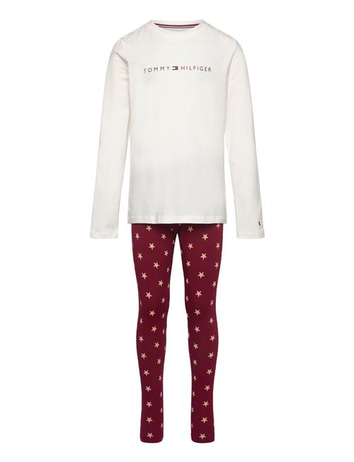 Ls Pj Legging Print Set Tommy Hilfiger White