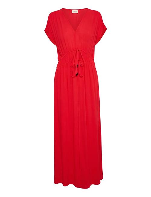 Crallie Dress Cream Red