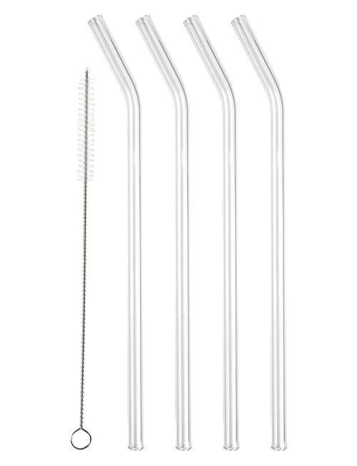 Sugerør Med Knæk 4 Stk. Lyngby Glas