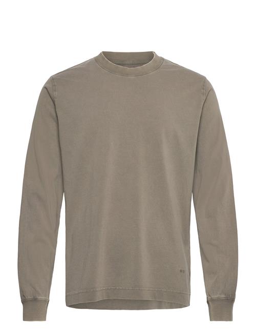 Cotton Jersey Dye Frode Tee Ls Mads Nørgaard Beige