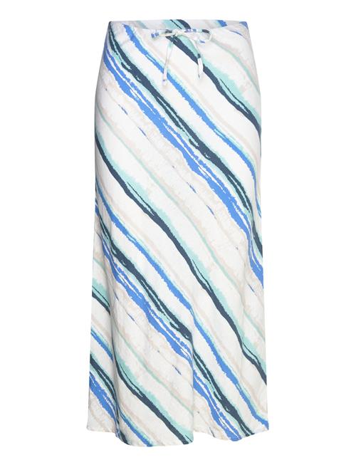 Skirt From Freequent In A Light Material With A Striped Print. The Skirt Has A S FREE/QUENT Blue