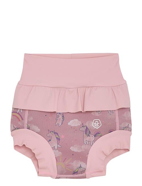 Trunks W. Frills, Flower Aop Color Kids Pink
