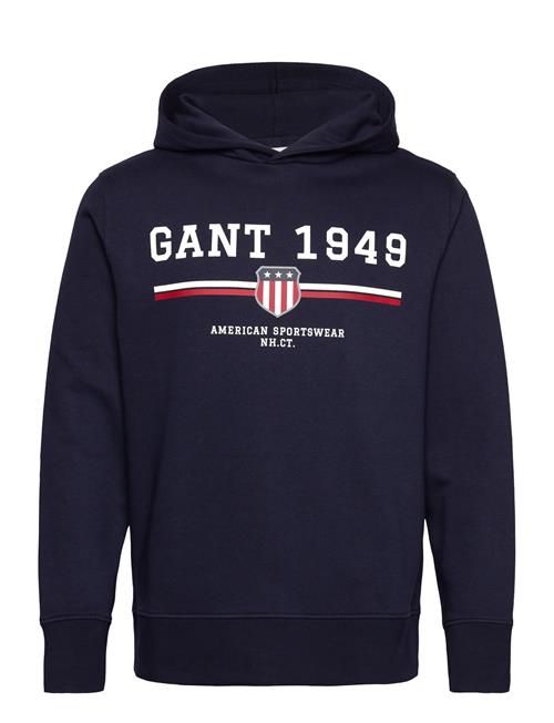 Graphic Hoodie GANT Navy