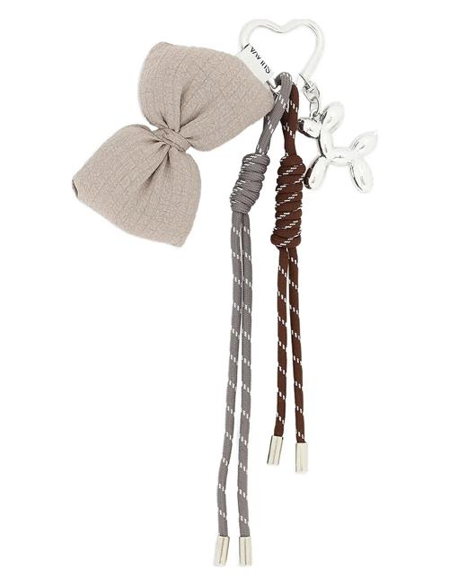 Puffy Bow Bag Charm SUI AVA Beige