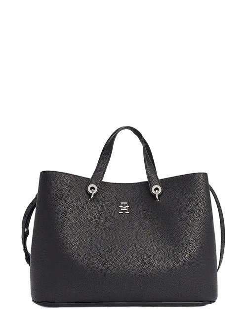Th Emblem Satchel Tommy Hilfiger Black