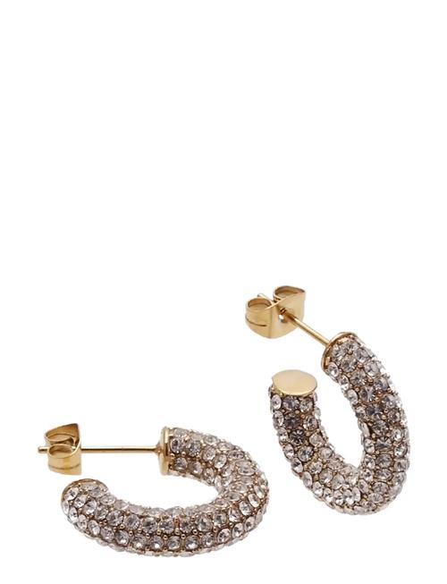 Lola Crystal Hoop Gold Bud To Rose Gold