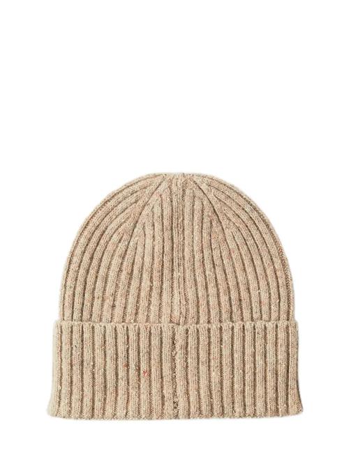 Slhniell Neps Wool Blend Beanie Selected Beige