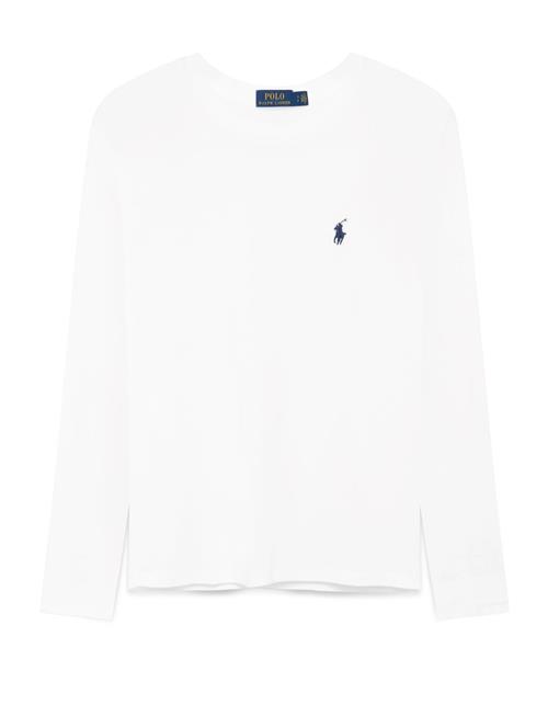 Long-Sleeve Jersey Crewneck Tee Polo Ralph Lauren White