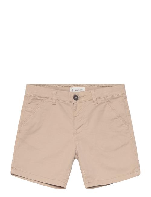 Slim-Fit Chino Cotton Bermuda Shorts Mango Beige