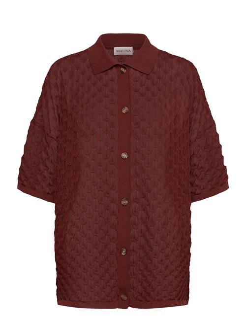 Moa Knitted Shirt Malina Brown