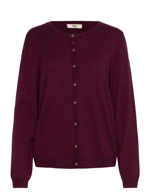 Rmwsofia Wool Ls Short Cardigan RM By Rosemunde Burgundy