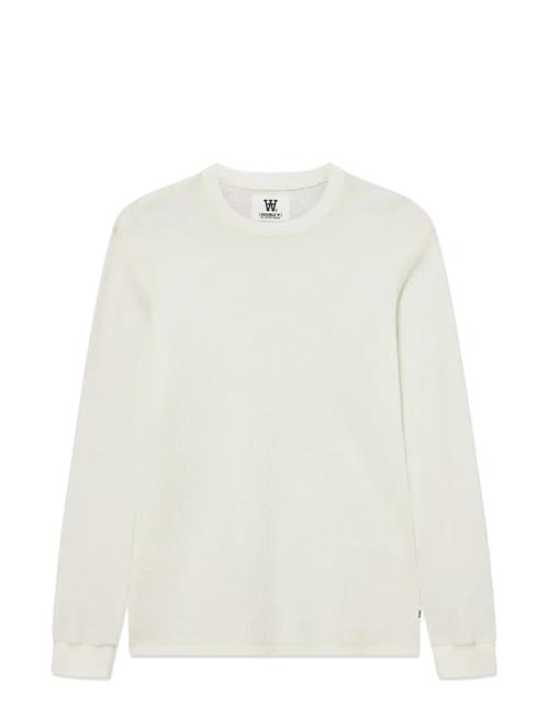 Wwemil Waffle Ls T-Shirt WOOD WOOD Cream
