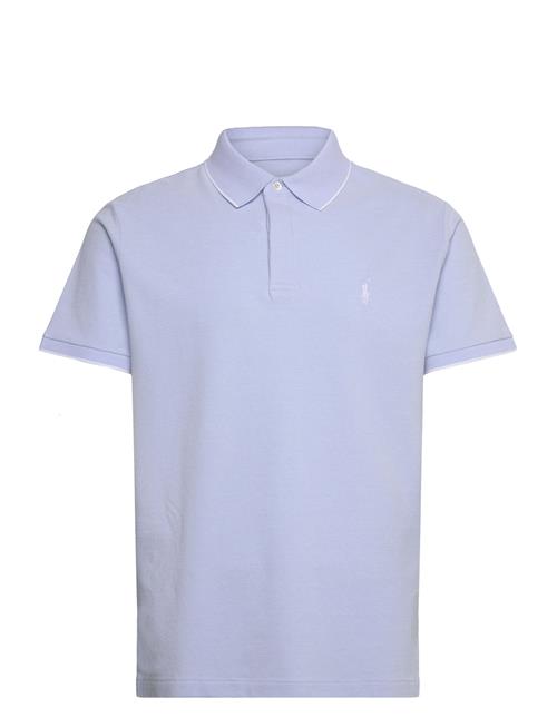 Custom Slim Fit Stretch Oxford Mesh Polo Polo Ralph Lauren Blue