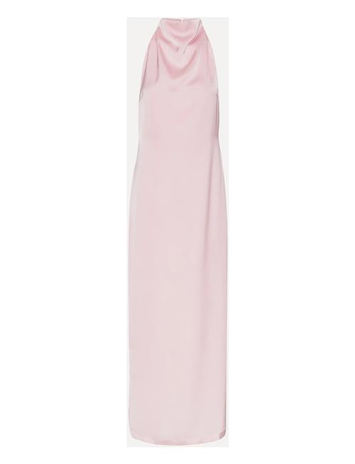 Satin Halterneck Dress ROTATE Birger Christensen Pink