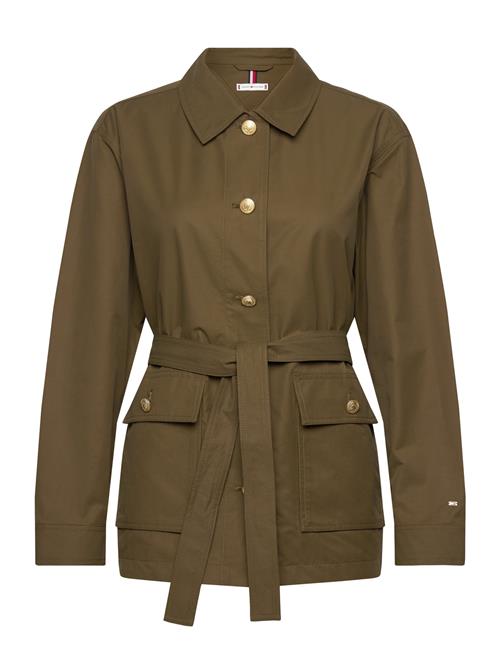 Cotton Nylon Reg Field Jacket Tommy Hilfiger Green