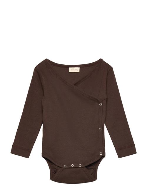 Ppdi Body L/S Fold Over Noos Petit Piao Brown