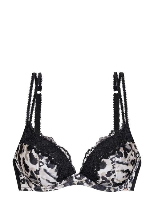 Origins-Print Push Up Plunge Dorina Black