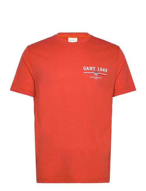 Graphic Ss T-Shirt GANT Orange