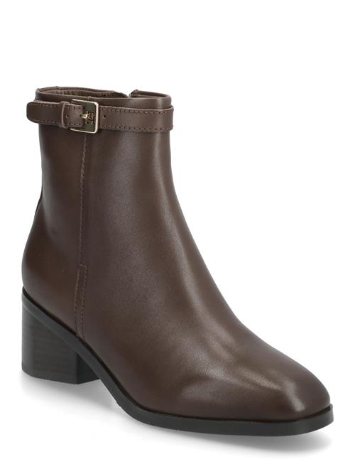 Th Buckle Riding Mid Heel Bootie Tommy Hilfiger Brown