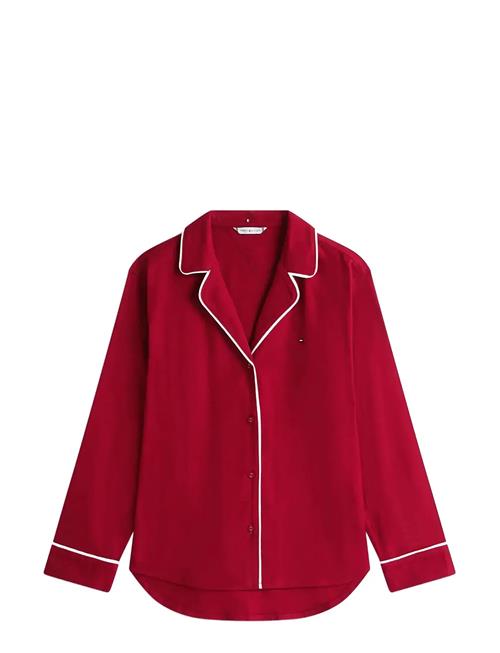 Solid Ls Flannel Shirt Tommy Hilfiger Red