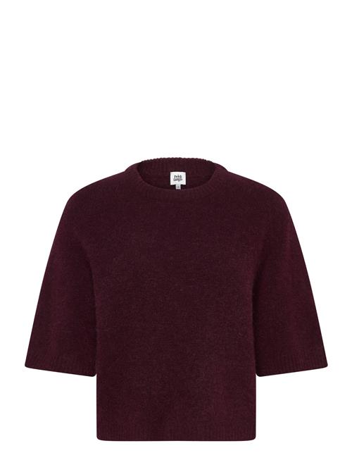 Madina Short Sleeve Knit Twist & Tango Burgundy