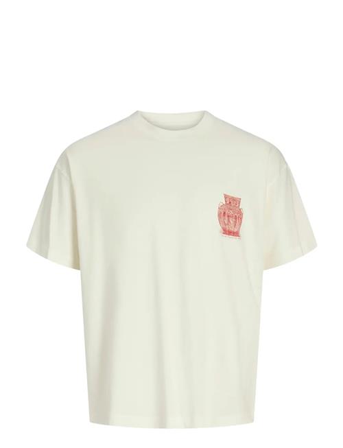 Jack & Jones Jorargos Back Print Tee Ss Cn Styd Aw25 Jack & J S Cream