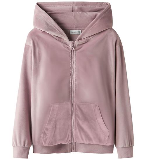 Name It Cardigan - Velour - NkfSelour - Keepsake Lilac